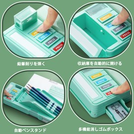 Pencil Case, Elementary School Students, Pen Case, Boys, Pencil Case, Elementary School Girls, Marie Quant, Pencil Case, Double Sided Opening, For Girls, Middle School Students, High School Students,