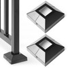 2Pcs 1.5" (1.5" Post/4" Base) Aluminum Post Base Cover, Suitable