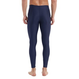 Sillictor Men's Leggings, Swimwear, Spats, Amphibious, Swimwear, Compression Tights, Sports, Swimwear, Rash Bunting, navy, XL