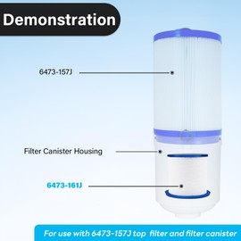 6473-161 Depth Load Filter – Compatible with Jacuzzi J-415, J-425, J-465, J-470, J-480, J-495, and J-500 Series Spa (2012+) – Replacement for FC-2767, 6473-161J, J-400 Filter, 2 Pack