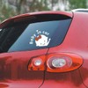 Baby in Car Baby on Board White Stickers Car Warning