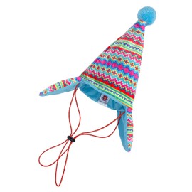 Huxley & Kent Pet Hat | Toboggan Fairisle (Medium) | Fun Christmas Holiday Hat for Dogs/Cats | Cute, Comfortable and Fun | SnugFit Strings for Best Fit