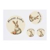 Azeeda 4 x 'Frohe Ostern mit Kaninchen und Eiern' Temporäre