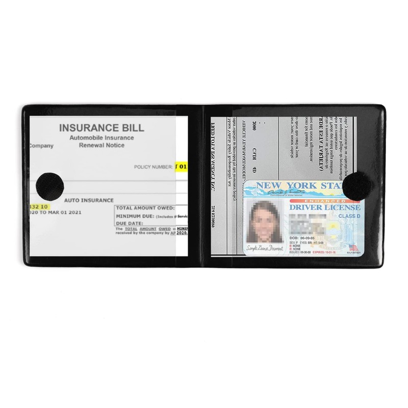UYYE Car Registration and Insurance Card Holder, Vehicle Glove Box