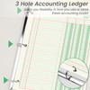 gisgfim 100 Sheets Columnar Analysis Pad, 3 Column Ledger, 3