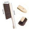 Rbenxia 2 Pieces Wooden Handle Bench Horse Hair Brushes Soft