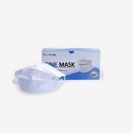 Premium Korean 3-Ply MB Mask, Large Size, Comfortable Ear Loops, 50 Count Fine Dental Mask 2ea