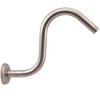 Westbrass 1/2" IPS x 8" S-Shaped Shower Arm and Flange,