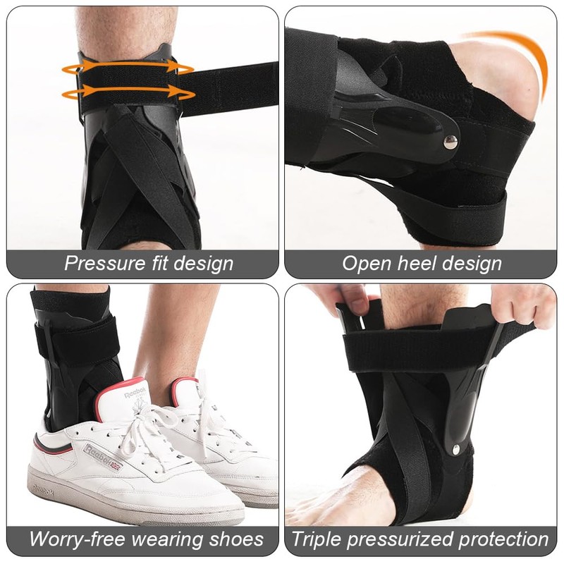 CJBIN Ankle Brace Sport, Ankle Bandage Ankle with PE Board,