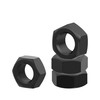 FOCMKEAS 4PCS M16-2 Black Hex Nuts, Carbon Steel Metric Coarse