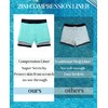 Gleeease 5inch Compression Swim Trunks: Mens Soft Stretchy Quick Dry