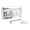 Fixed Hardtail Guitar Bridge U Shape Saddle Bridge Replacement Metal