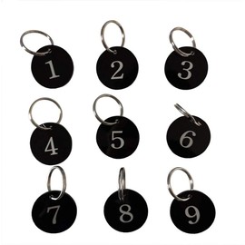 Sourcemall Acrylic Number Plates with Keyring (1-10)
