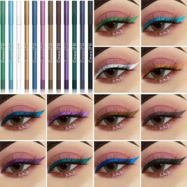 Set 12 Lápices Delineador Para Ojos Y Rostro