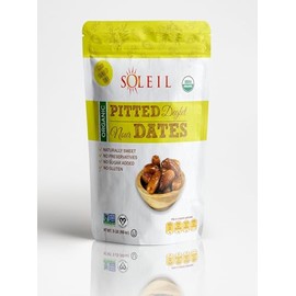 5lb Organic Pitted Dates | 100% Algerian Deglet Noor| Certified ORGANIC, NON-GMO, VEGAN, KOSHER, naturally sweet and Gluten-free, NO sugar added, NO sulfurs or preservatives, Nut-Free.