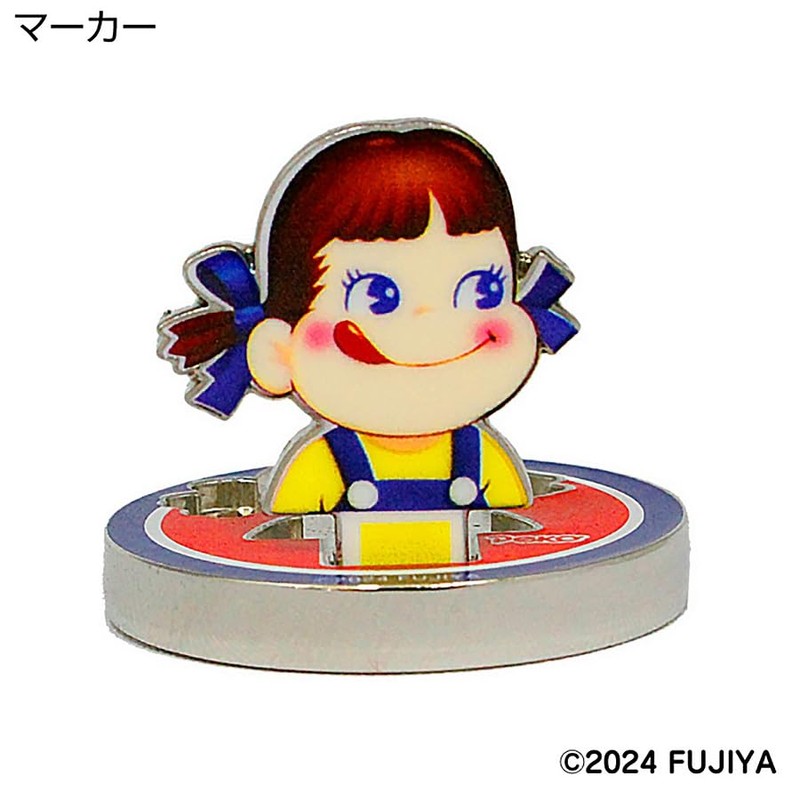 HOKUSHIN TRADING MK0457 Golf Marker Flip Up Marker Peko-chan Milky