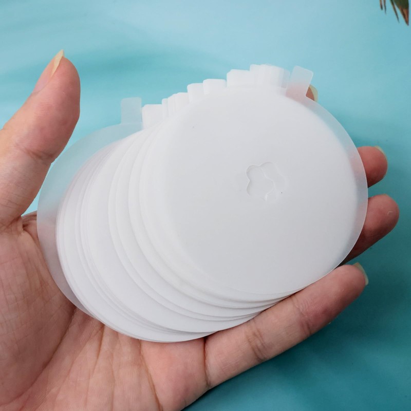 Honbay 100PCS Disposable Candle Protectors - Paper Lids with Pull