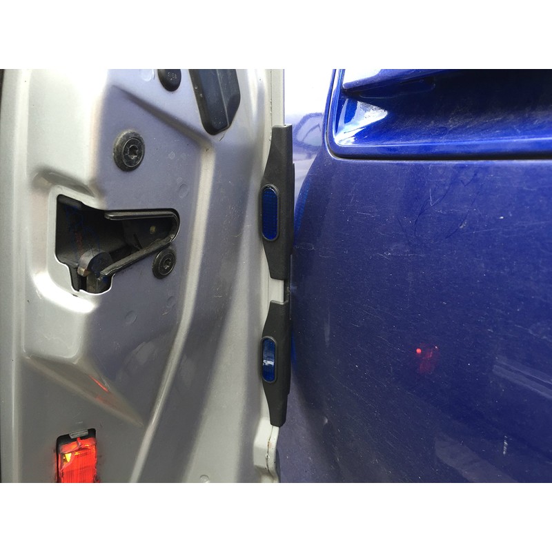 XtremeAuto® 4 x BLUE, Car Door Safety Reflectors/Protectors, FRONT and