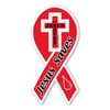 Jesus Saves Ribbon Magnet by Magnet America Is 8" x