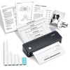 JADENS Portable Printer with 6 Rolls of Thermal Paper, Inkless