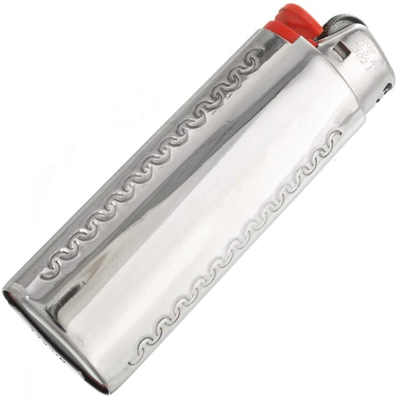 Navajo Natural Kingman Turquoise Silver Lighter Case Cover Sterling Flower