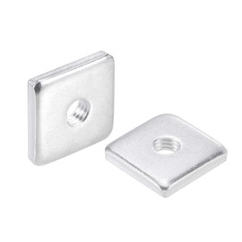 sourcing map Square Nuts, M8x25mmx5mm Zinc-Plated Metric Coarse Thread Assortment Kit, 25 Pcs