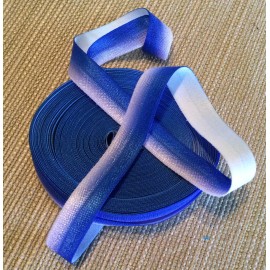 1 Yard 5/8” Beautiful Ombré Purple Lavendar Blue Fold Over Elastic Hair Ties