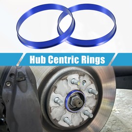 A ABSOPRO Car Hub Centric Rings OD 72.6mm to ID 71.1mm Hub Centric Rings Wheel Bore Center Spacer Aluminum Alloy Blue (Set of 4)