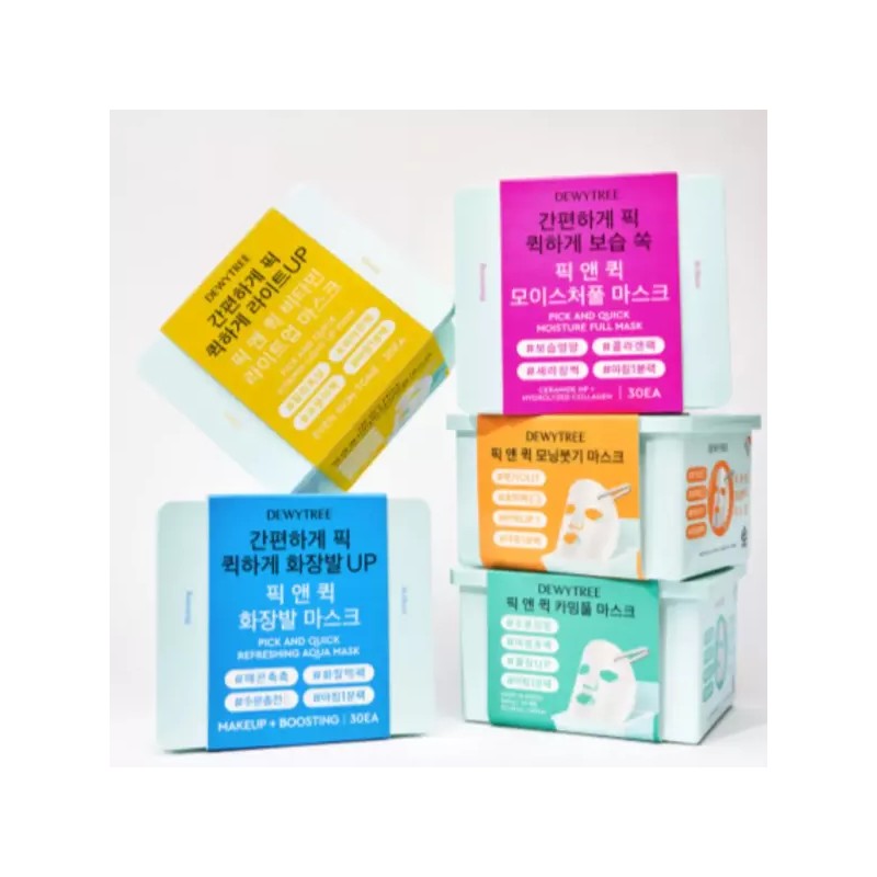 Dewtree 듀이트리 뽑아쓰는 마스크팩 1일1팩 모이스처풀 30매 BNA DewTree Daily