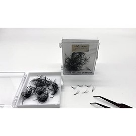 Alluring Loose 10D 8D Premade Lash Fans 0.03mm 0.05mm C or D Curl Eyelash Extensions - 500 fans (8D C Curl 0.03mm, 17mm)