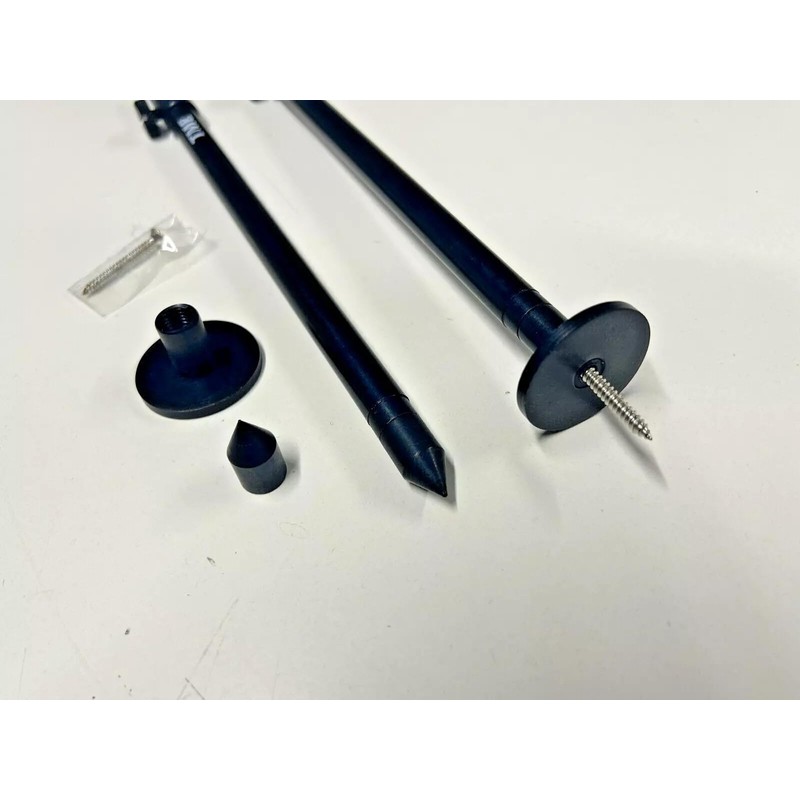 TMC 2 x Interchangeable Aluminium Fishing bank sticks and stage