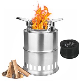 Tabletop Fire Pit 10.2 x 6.7 in, Smokeless Firepit Fireplaces Outdoor Camping Stove Stainless Steel Removable Portable Table Top Firepit for Outside Patio Picnic Grill, Ideal for 2-3 People