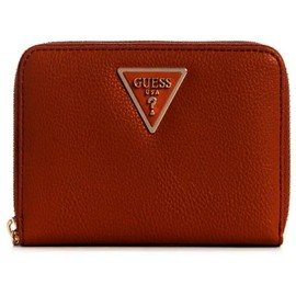 GUESS Laurel SLG Medium Zip Around Wallet Cognac, Cognac, Classic