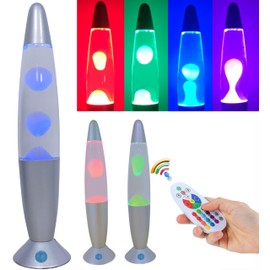 13.5" LED Liquid Motion Lamp-Versatile Remote Control for 17 Unique Color Transitions, Soothing Liquid Night Light, Perfect for Home Decor, Living Room, Office, Bedroom