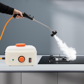 BANLICALI Steam Cleaner, 2500W Handheld Home Steam Cleaner with Cleaner Kit and 1.5L Water Tank, Multipurpose High-Pressure Steam Cleaner for Grout and Tile White 110V ≥ 100℃/212°F
