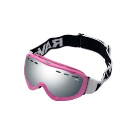 Alpland Skibrille SNOWBOARDBRILLE GLÄSER Silber VERSPIEGELT!Rahmen PINK -Damen- Frauen Skibrille HELMKOMPATIBEL ANTIFOG DOPPELSCHEIBE/GoggleMICROFASERTASCHE INKL.