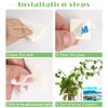 iTYOOS Pack of 100 Plant Clips, Wall Plant Clips, Wall