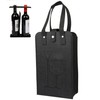 KICPUK Felt Wine Bag, black, Modern