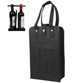 KICPUK Felt Wine Bag, black, Modern