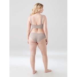 True & Co Womens True Body Lift V Neck with Soft Form Band Bra, Mink, XS 30DD-DDD 32DD US