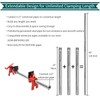 DEEFIINE 2-Pack 1/2"x40" Wood Gluing Pipe Clamps Fixture for Woodworking