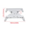 FACCNOY Aluminum Alloy Chassis Skid Plate Transmission Plate for 1/10