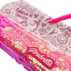 Girabrilla Unicorn Striped Sequin Pencil Case with Accessories