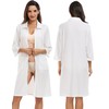 Lovasy Women's Zip Robes Waffle Dressing Gowns for Women UK