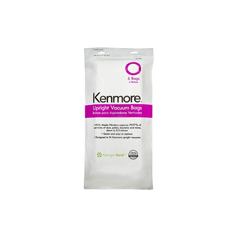 Kenmore 53294 Style O HEPA Cloth Vacuum Bags for Kenmore