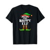 Happy Elf Matching Family Group Christmas Party Pyjamas T-Shirt
