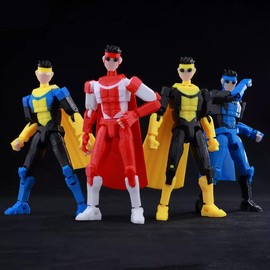 3D Printed Superheroes Invincible 2.0 Anime Multi-Jointed Shapeshift Action Figures Toys Action Figures mannequin Model Ornaments Gifts, Anime PVC Collectible Statue, Gift For Fans - Select: Blue