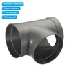 PATIKIL 6 Inch 3 Way Duct Splitter, T Shape Duct