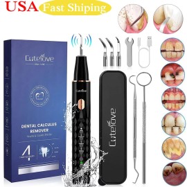 Unbranded Electric Tooth Cleaner Tartar& Plaque  Remover for Teeth w/LED Light 3 Modes US