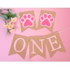 Banner con estampado de patas de cachorro, diseño de pata